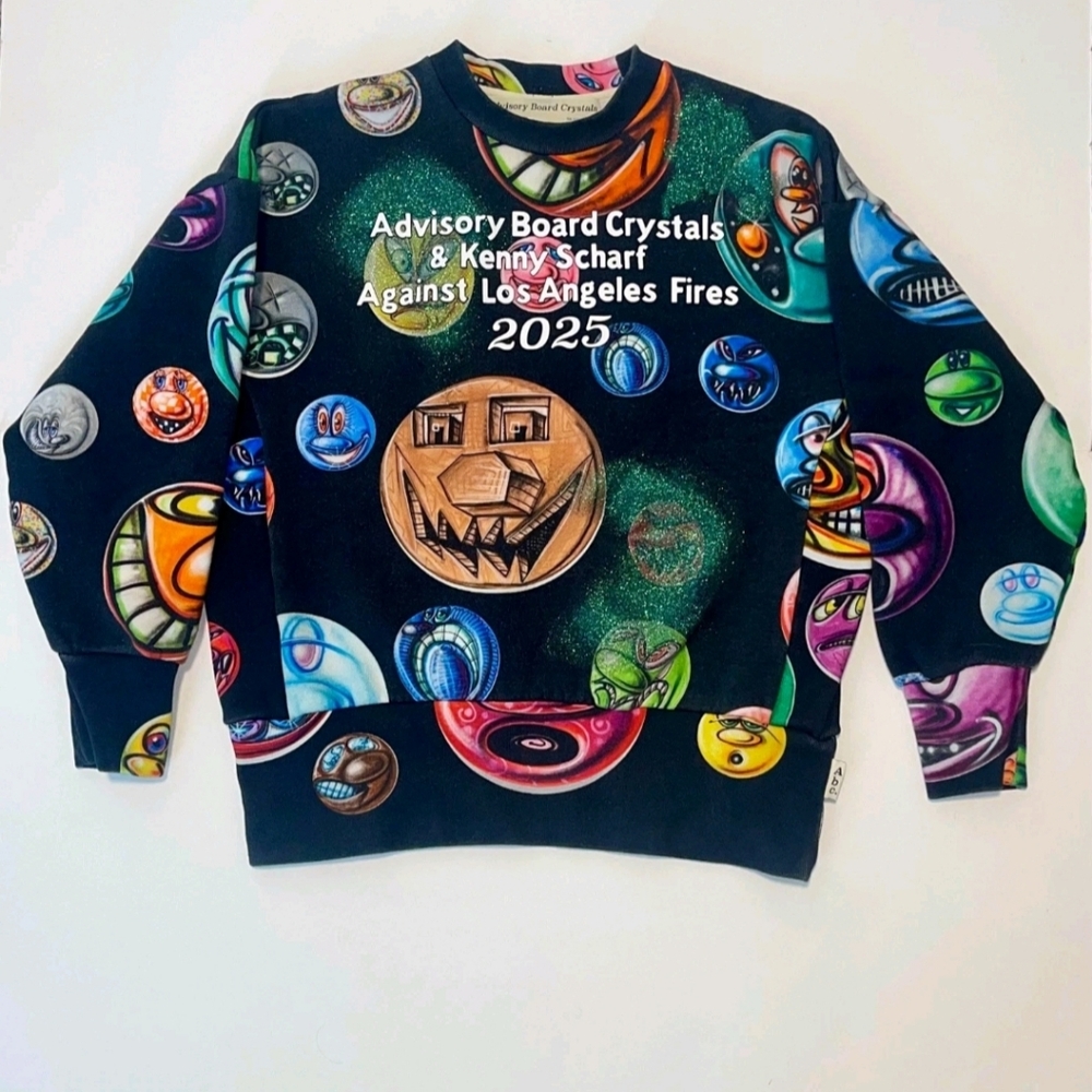 Advisory Board Crystals Graphic Heavy Crewneck Designed By Kenny Scharf